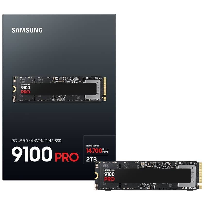 2TB Samsung 9100 Pro NVME 2.0 M.2 2280 PCIE GEN 5.0x4