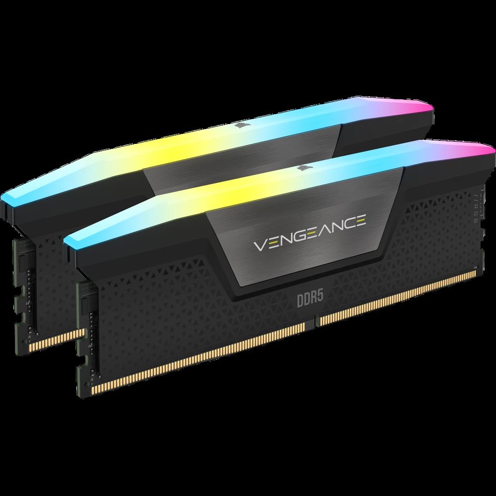 CORSAIR VENGEANCE KIT 32GB 6400MHZ CL36 NEGRO RGB