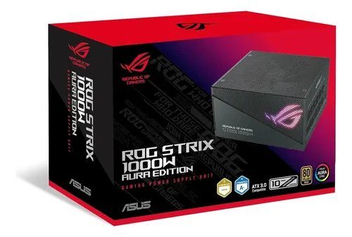 Fuente De Poder ASUS Rog Strix 1000W 80+ Platinum Black Edition - 1000W