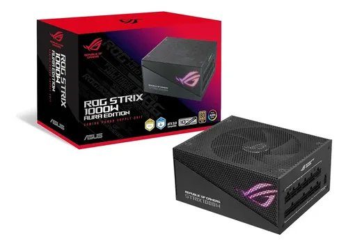 Fuente De Poder ASUS Rog Strix 1000W Aura Edition 80+ Gold Black Edition - 1000W