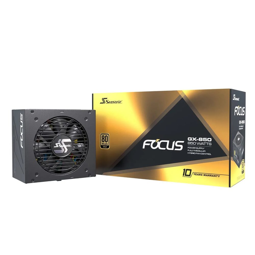 Fuente De Poder Seasonic Focus GX-850 80+ Gold Black Edition - 850W