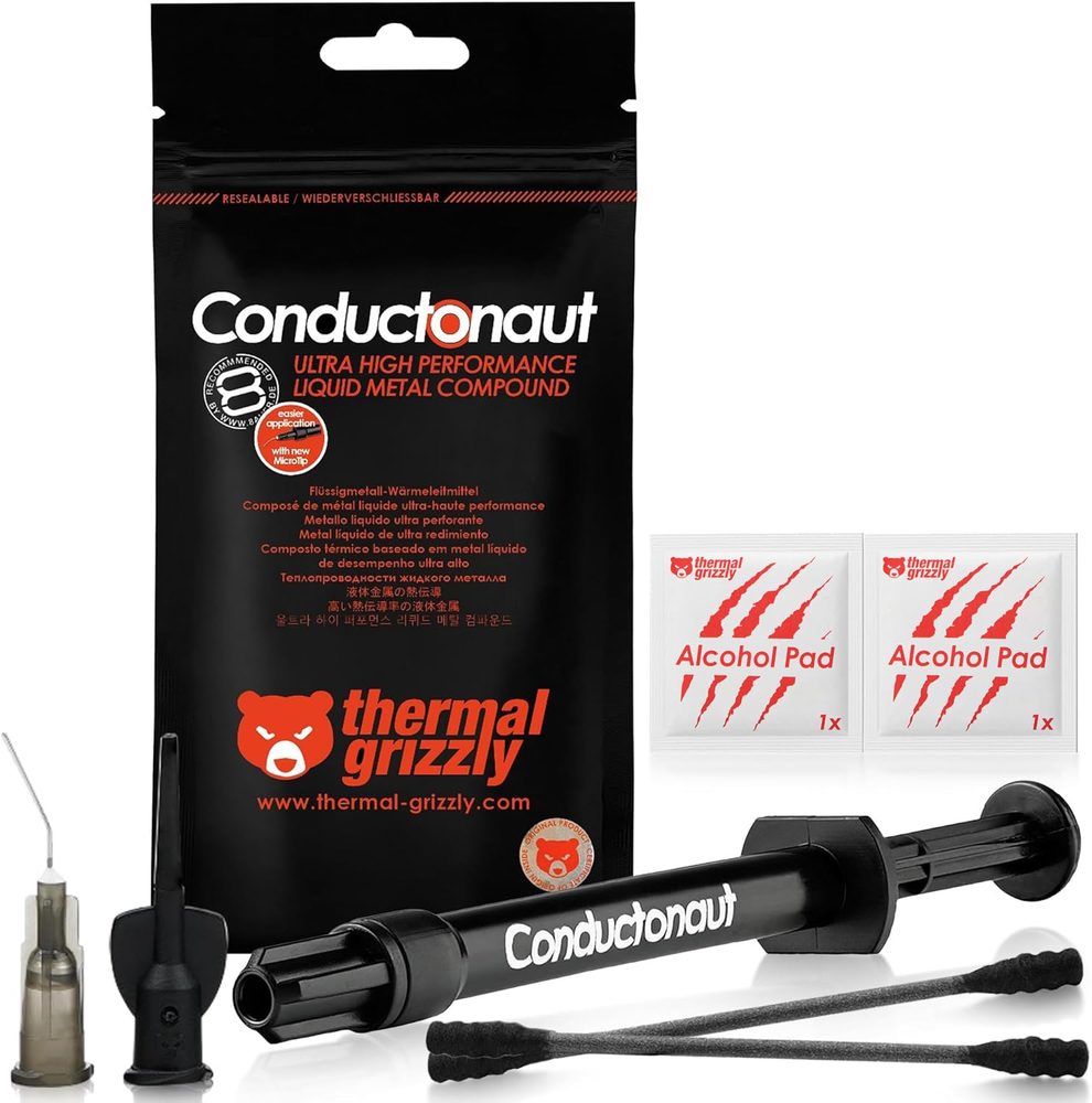METAL LIQUIDO THERMAL GRIZZLY CONDUCTONAUT 73 W-mK 1G
