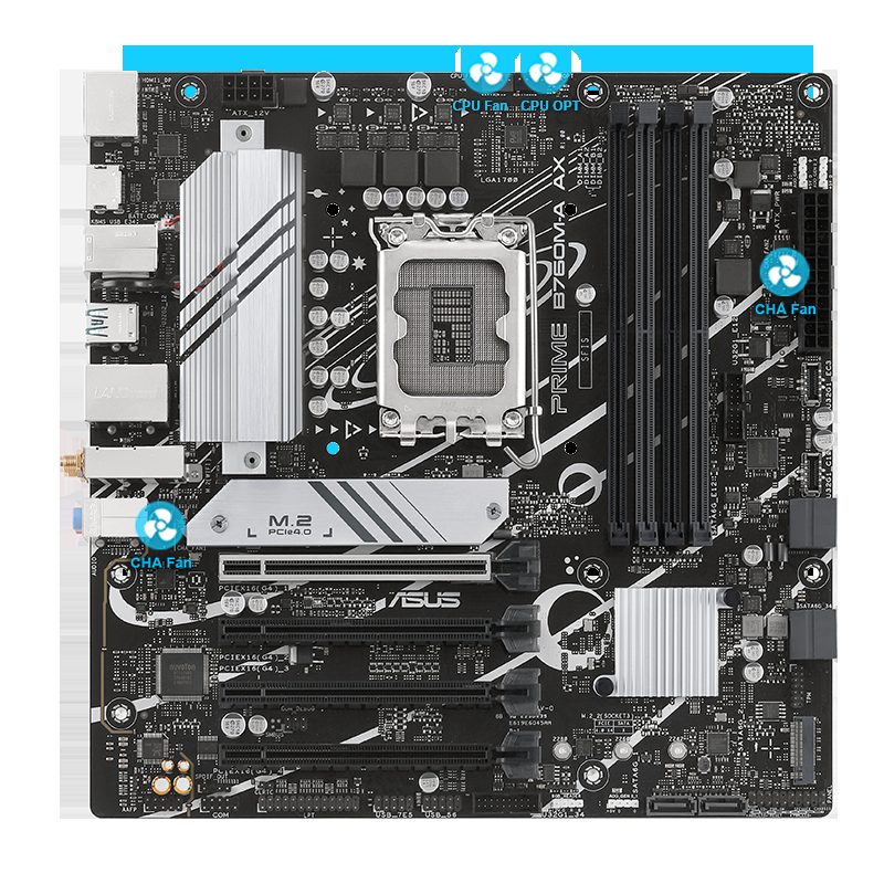 PLACA MADRE B760M-A AX ASUS PRIME WIFI - INTEL LGA1700