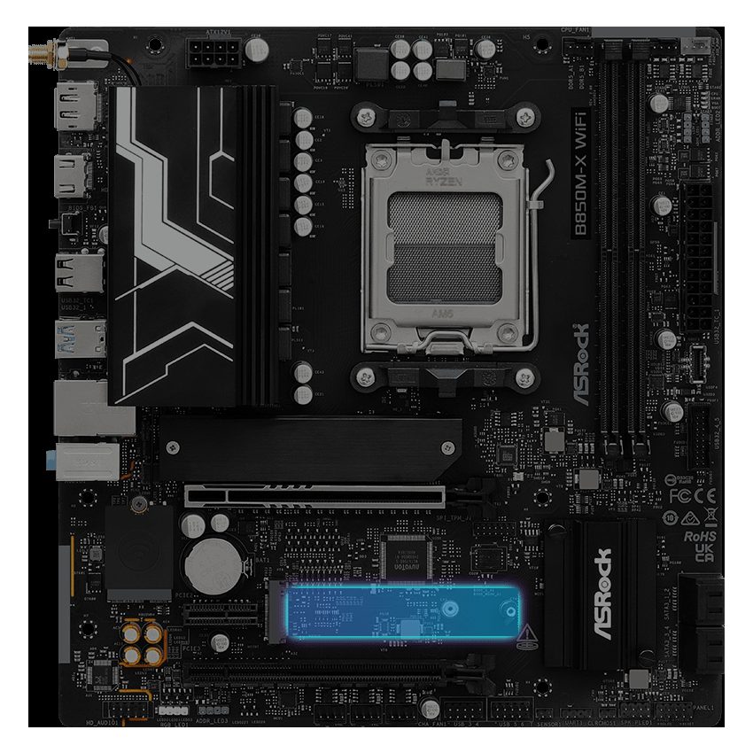 PLACA MADRE B850M-X ASROCK R2.0 - AMD AM5