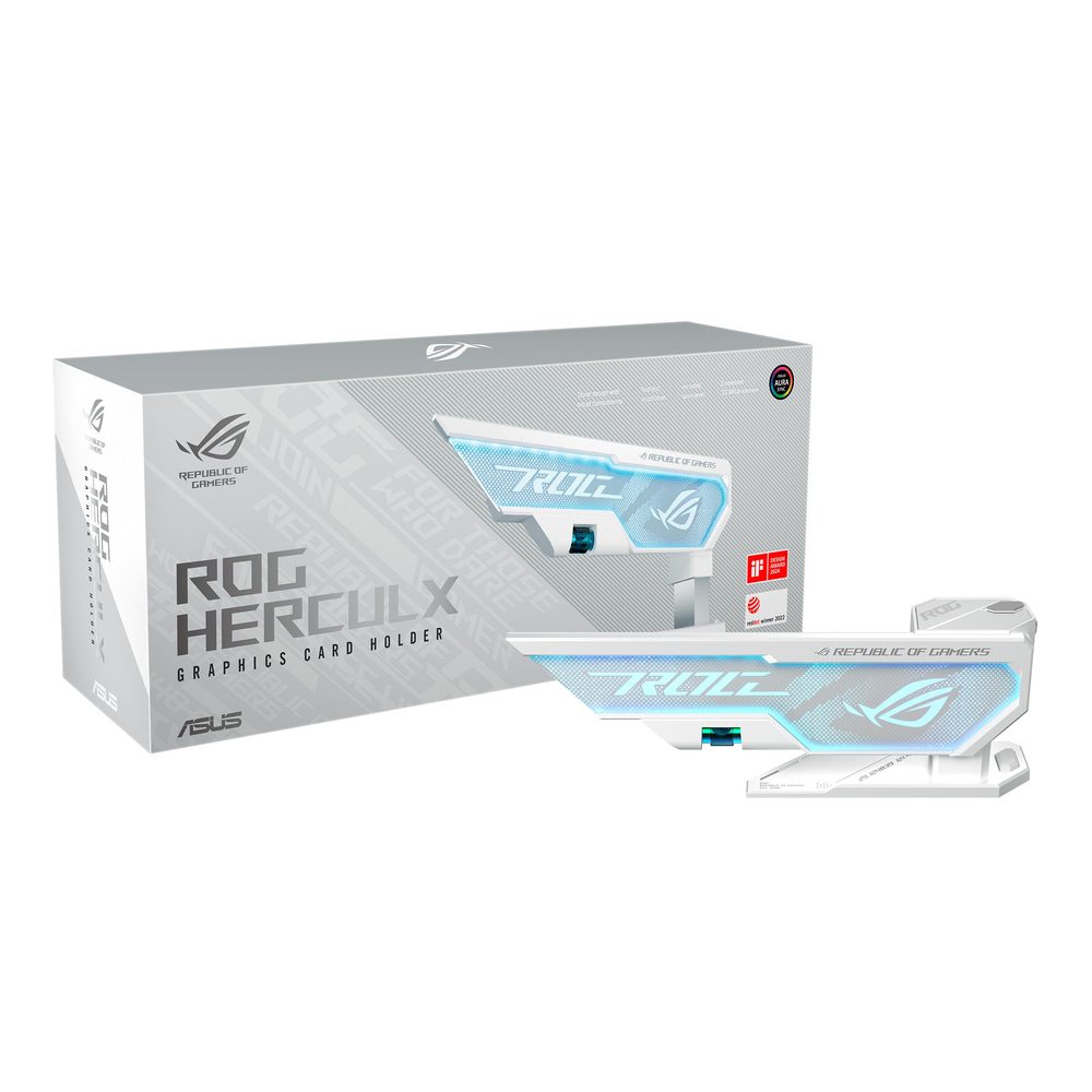 SOPORTE PARA TARJETA DE VIDEO ASUS ROG HERCULX ARGB WHITE