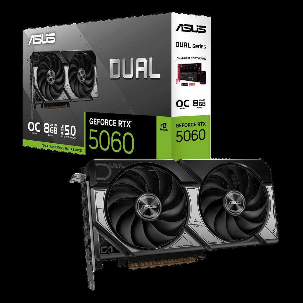 TARJETA DE VIDEO NVIDIA GEFORCE RTX 5060 8GB ASUS DUAL