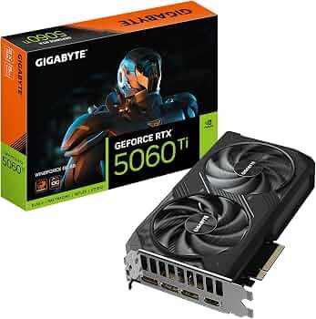 TARJETA DE VIDEO NVIDIA GEFORCE RTX 5060TI 8GB GIGABYTE WINDFORCE