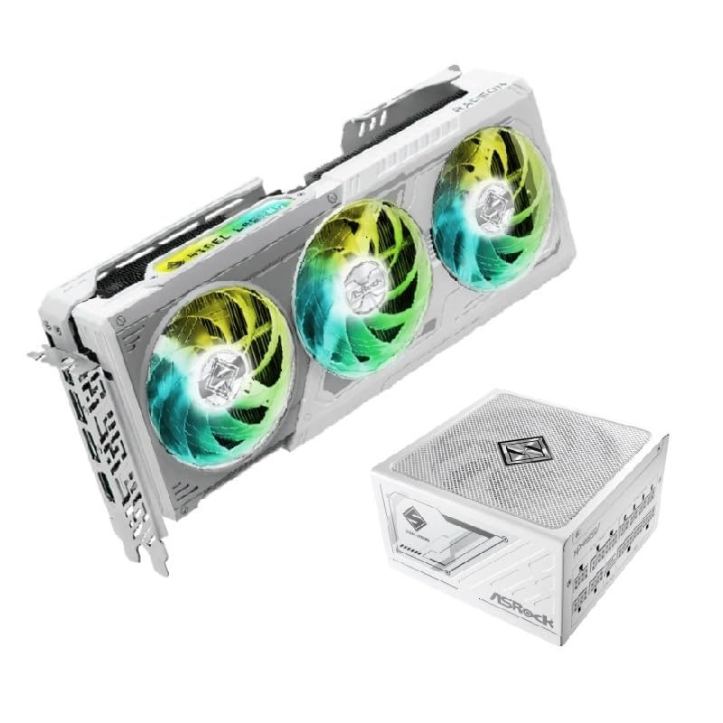TARJETA VIDEO AMD RADEON RX 9070 XT ASROCK STEEL LEGEND WHITE 16GB GDDR6