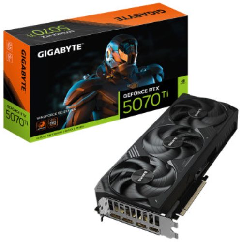 TARJETA VIDEO NVIDIA GEFORCE RTX 5070TI GIGABYTE WINDFORCE - 16GB