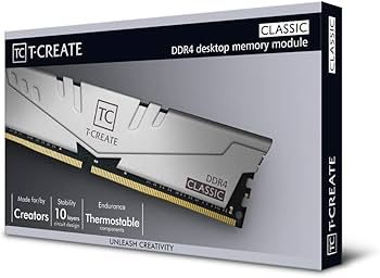 TEAMGROUP T-CREATE DDR4 32GB (2X16GB) 3200MHZ SILVER