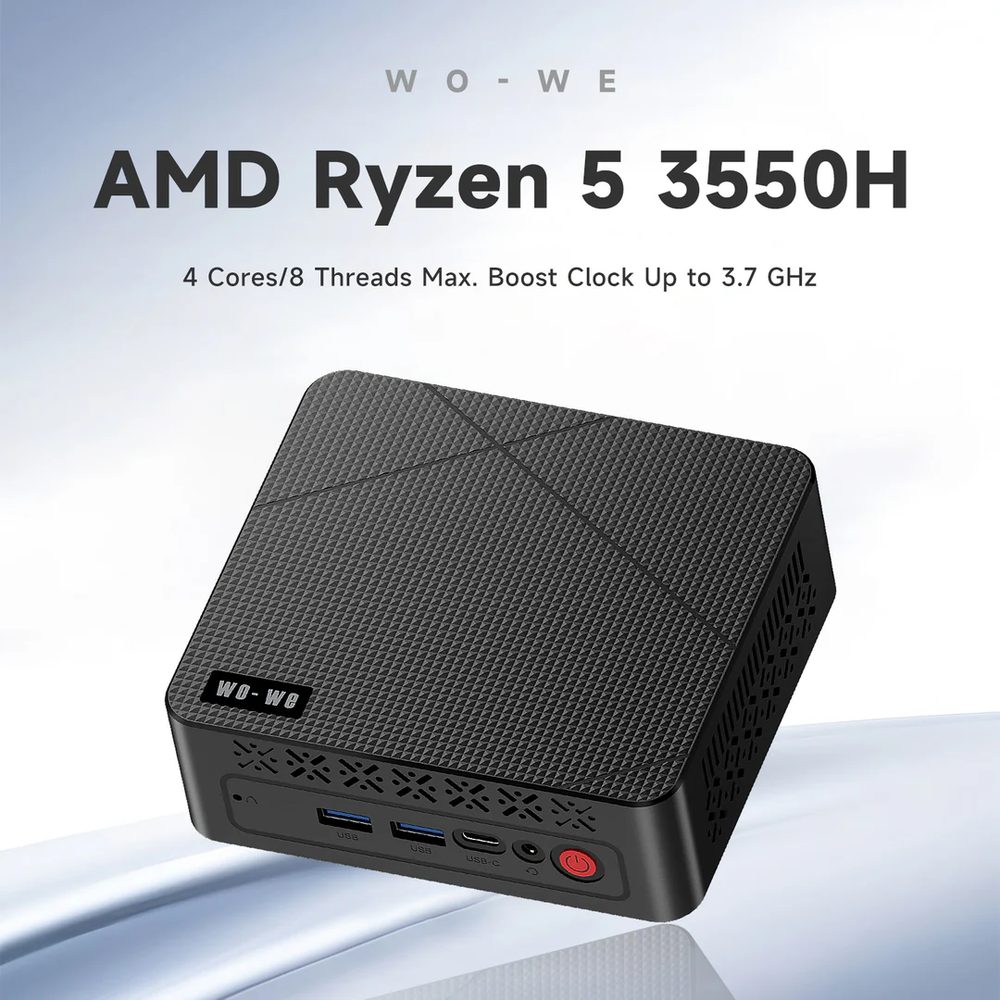 Wo-We Mini PC P6 (Ryzen 5 3550H, 16GB, 512GB)